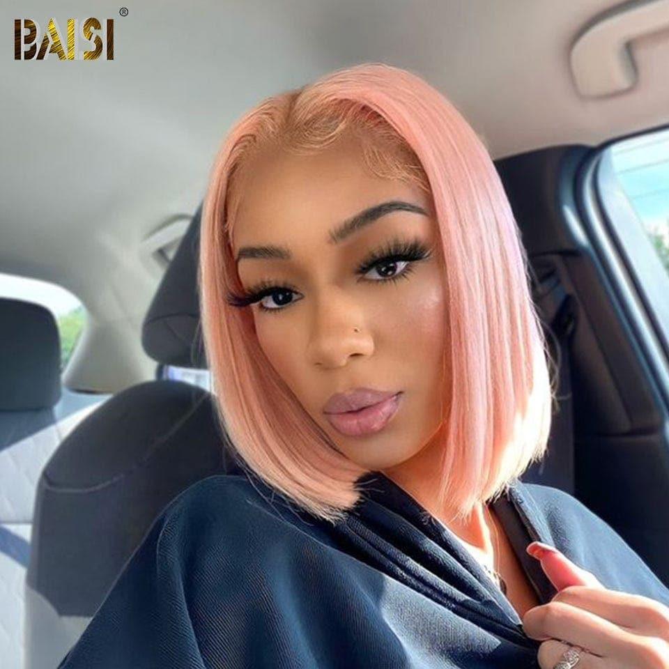 BAISI Lace Frontal Colored Square Wig