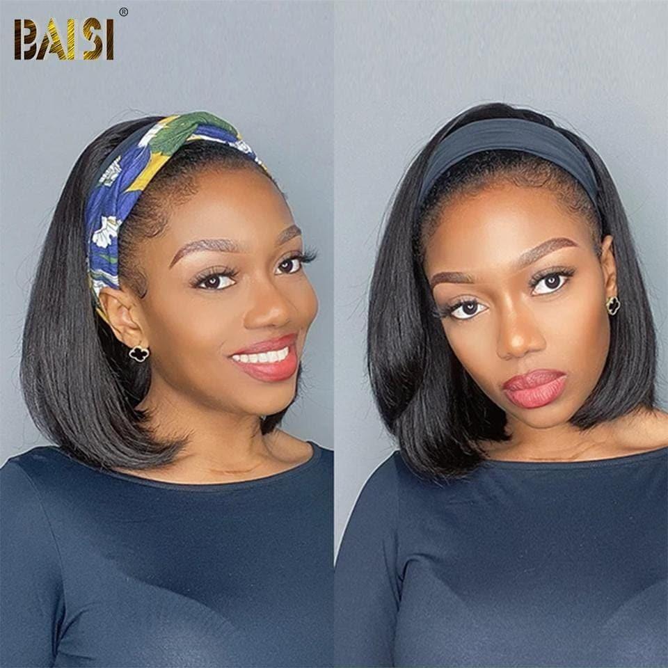 BAISI Machine Made Smooth Headband Wig