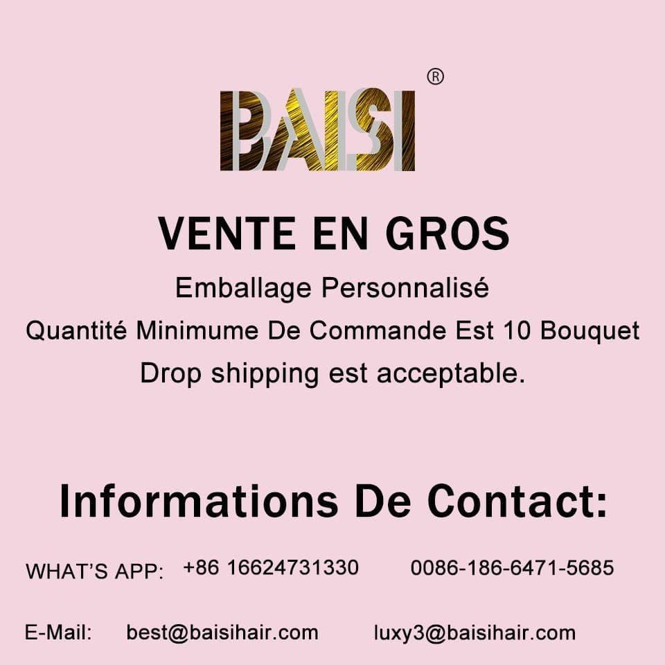 BAISI 12A Tissage Mèche 27# En 100% Cheveux Humains Lisse