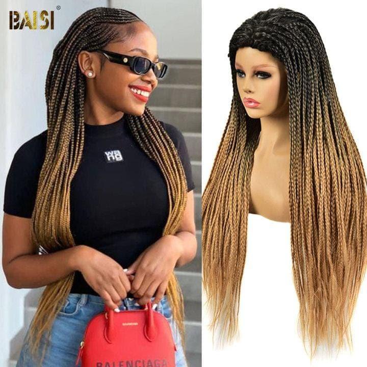 BAISI Box Braide Natte Longue En Cheveux Synthetiques 26 pouces