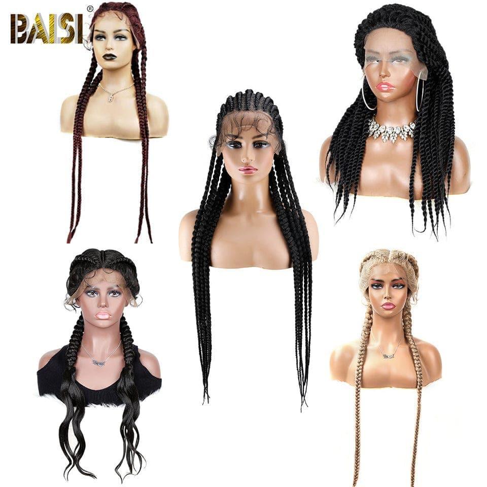 BAISI Set di 5 Parrucche con Treccia Economiche 374 Euro in 100% Capelli Sintetici