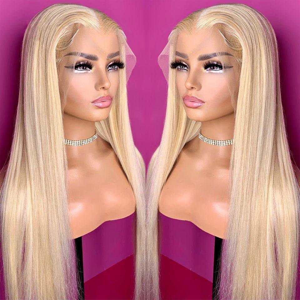 BAISI Buy at least 2 wigs at factory supplier price 13X4 Frontal Wig Straight Blonde 613# 100% Real Human Hair (No Code Needed)
